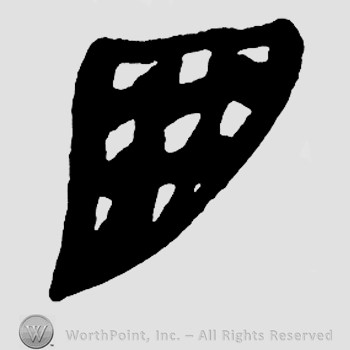 Irregular shape with diamonds inside.