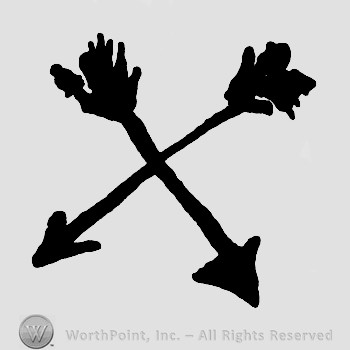 Two crossed arrows.