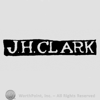 The name J.H. Clark written with uppercase letters
