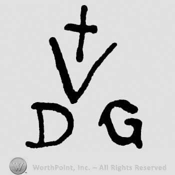 Letter V with a cross on top and DG below.