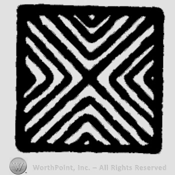 A square with a cross inside;X.