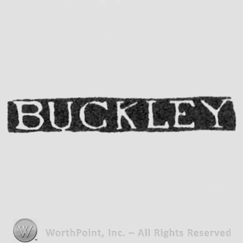 The name Buckley written with uppercase letters