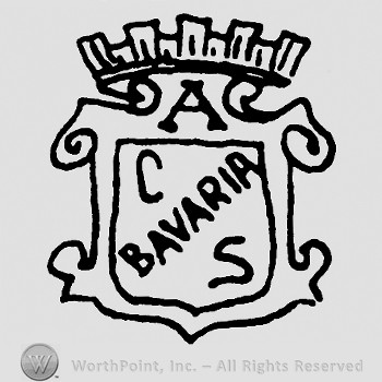 Word BAVARIA and letters CS in the middle;a crown and letter A on top.