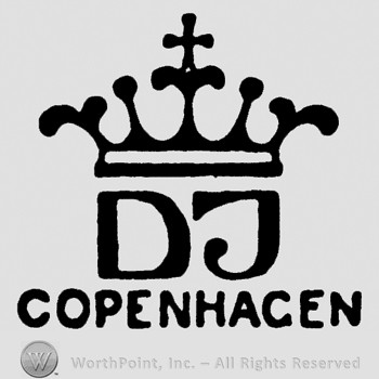 A crown with cross on top;DJ Copenhagen written below.