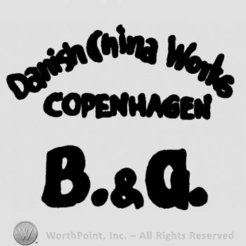 DANISH CHINA WORKS COPENHAGEN written;B&G below