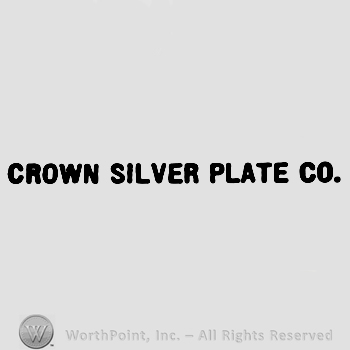 The words Crown Silver Plate Co. written with uppercase letters.