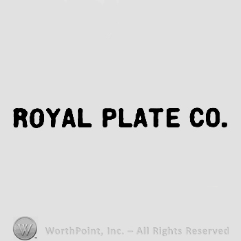 Royal Plate Co. written with uppercase letters.