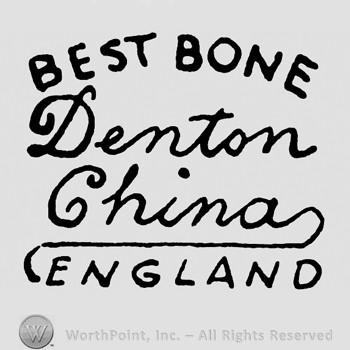BEST BONE on top;DENTON CHINA in the middle;ENGLAND below.