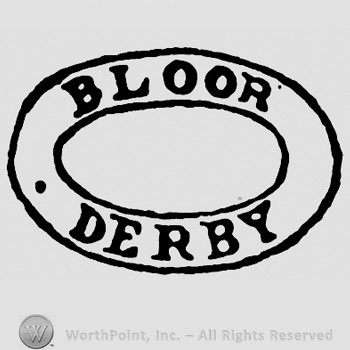 An oval with BLOOR DERBY written inside.