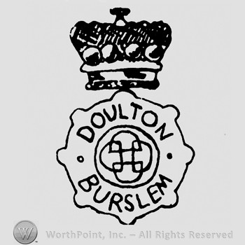 A crown on top of a circle with DOULTON BURSLEM inside.