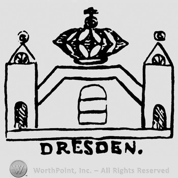 A castle with word DRESDEN below.
