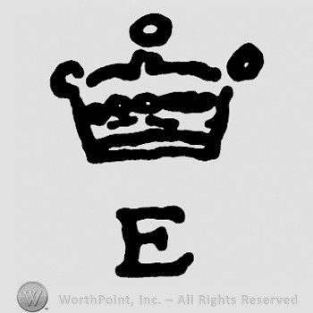 A crown with letter E below.
