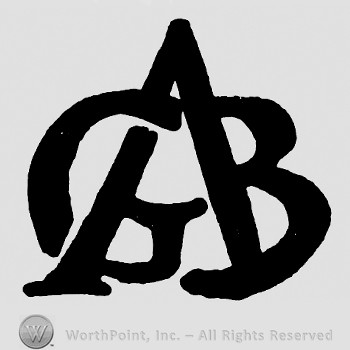 Monogram of letters GAB.