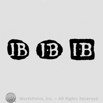 The letters IB written in uppercase