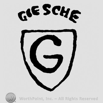 Triangle with letter G inside;GIESCHE written on top.