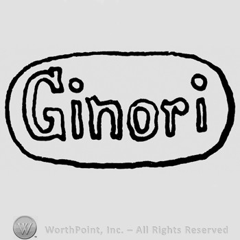 GINORI written inside an oval.