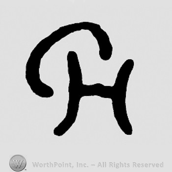 Monogram of letters CH.