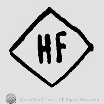 A diamond with letters HF inside.