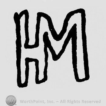Monogram of letters HM.