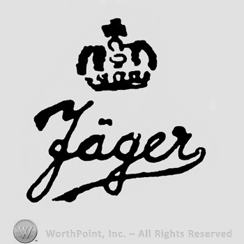 Crown with cross on top ;word Jager below.