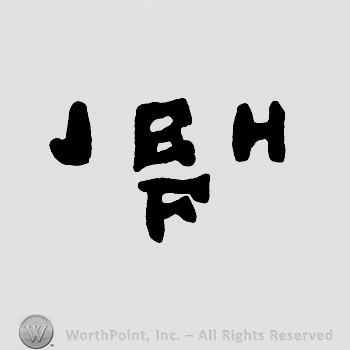JEH written on top;letter F below.