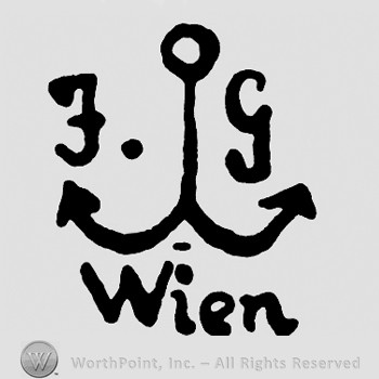 An anchor;F G on sides;Wien written below.