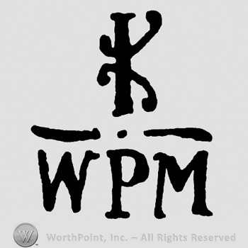 Letter K on top of WPM .