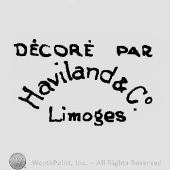 DECORE PAR written on top;Haviland &Co in the middle;Limoges written below.