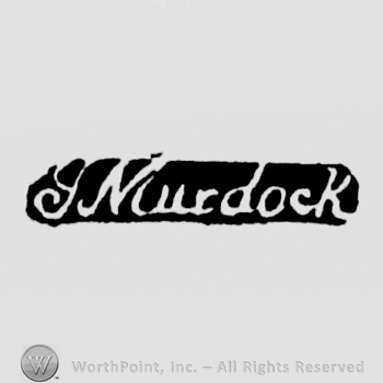 The name J. Murdock written with lowercase letters, leaned to the right