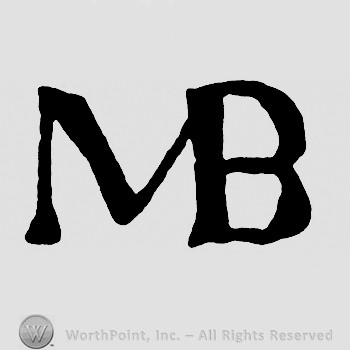 Monogram of letters MB.