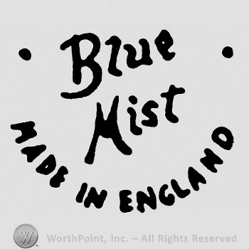 Blue Mist written in the middle;Made In England written below.