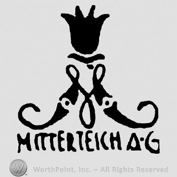 Letter M with a crown on top;word Mitterrteich written below.