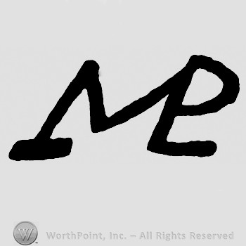 Monogram of letters MP.