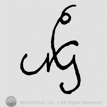 Monogram of letter NG.