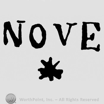 Word Nove and an asterisk below.