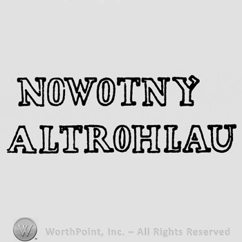 Nowotny Altrohlau written.
