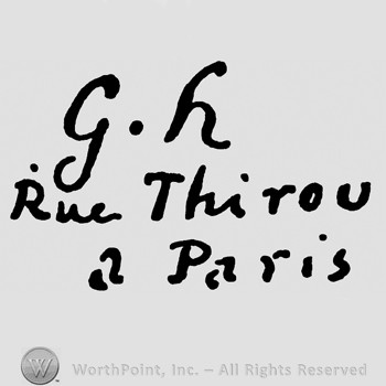 GH RUE THIROU A PARIS written.