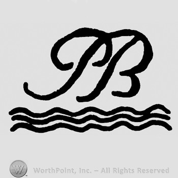 Letters PB and some waves.
