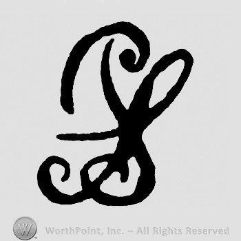 Monogram of letters PS.