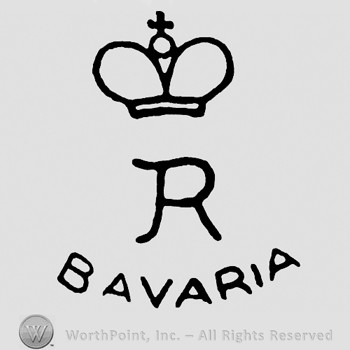 Letter R and a crown with cross on top;word Bavaria below.