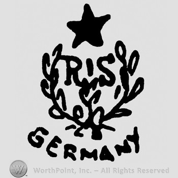 Shape made from branches with letters RS inside;a str on top;word Germany below.