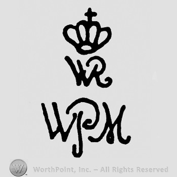 Crown with cross on top;letters WR in the middle;WPM below.