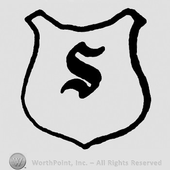 Shape similar with a shield and letter S inside.
