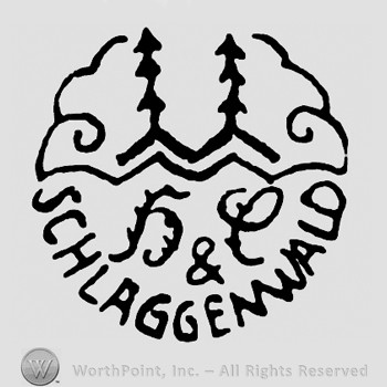 Two arrows on top;H&C Schlaggenwald written below.