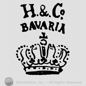Crown with cross below;H&Co Bavaria written on top.