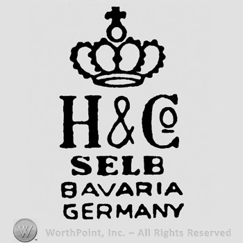 Crown with cross on top;H&CO Selb Bavaria Germany written below.
