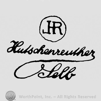 Monogram of letters LHR inside a circle;Hutschenreuther Selb written below.