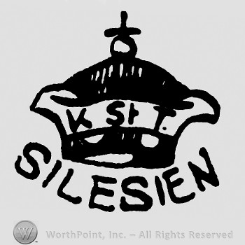 Crown with cross on top;Silesien written below.