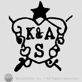 A star on top;K&A S written in the middle.