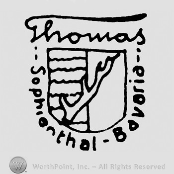 Shield in the middle;Thomas written on top;Sophienthal Bavaria below.
